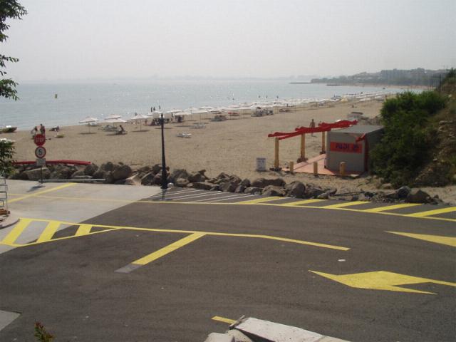 The south beach at the end of the road from RCN 100 metres away