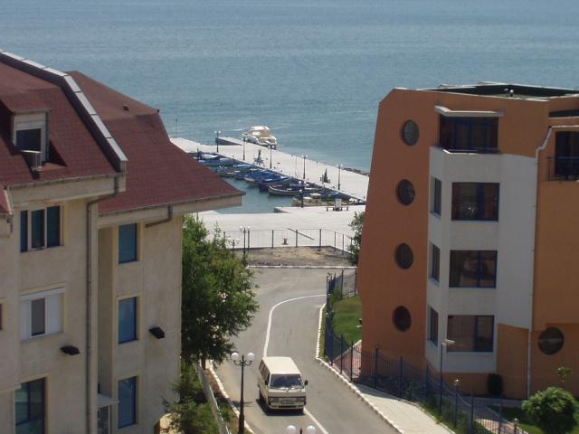 The view from the balcony looking towards the beach and Marina 100 metres away