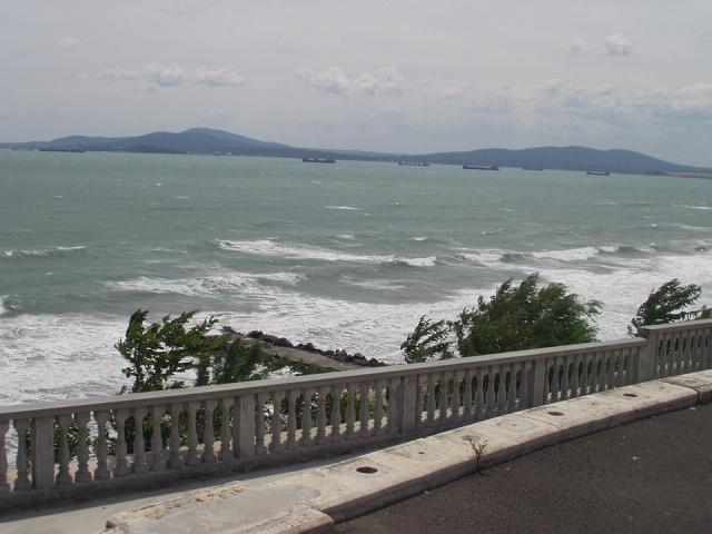 Ships in the bay of Bourgas waiting to come into port.