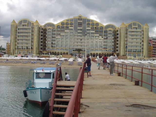 Victoria Palace hotel...boat to Nessebar leaves from here